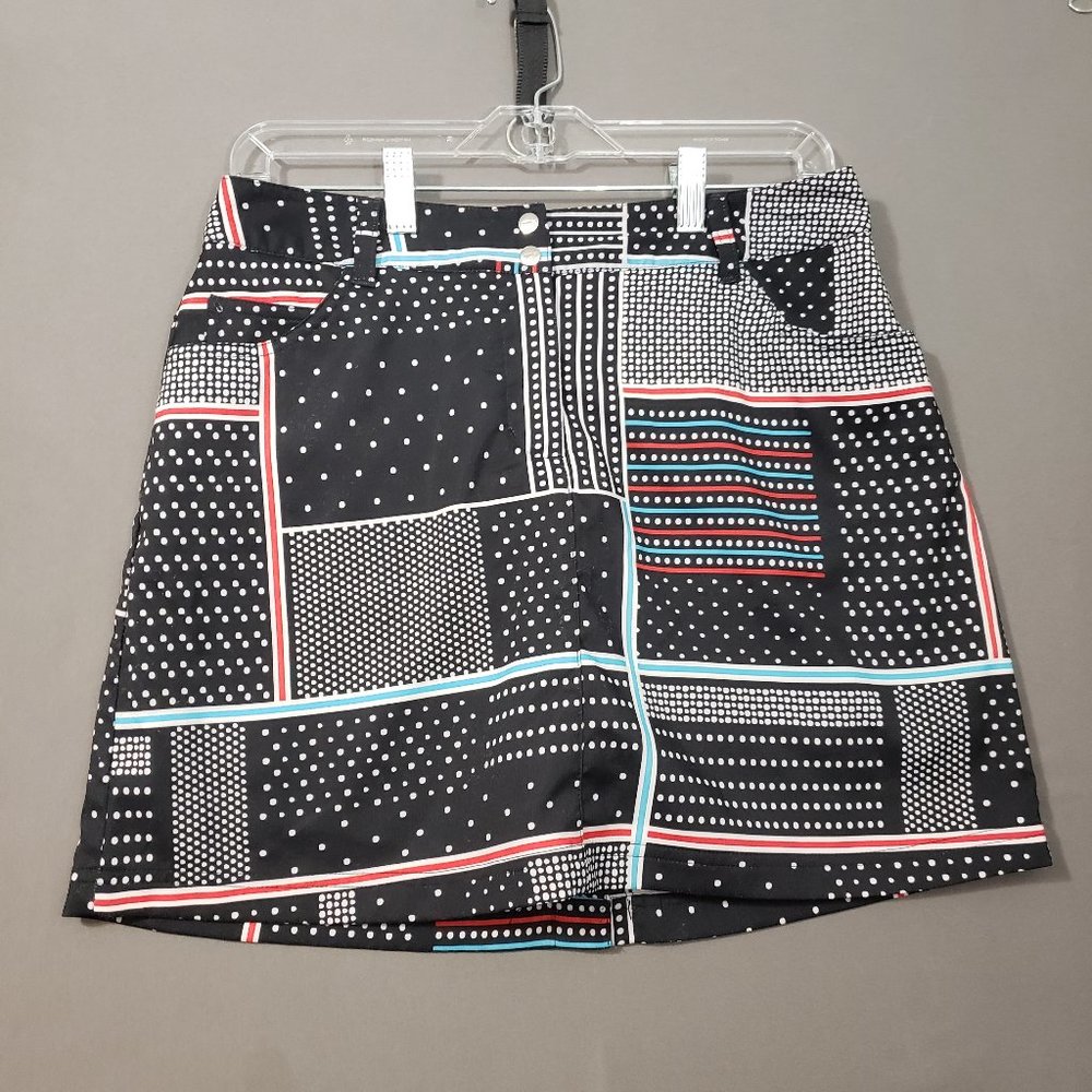 Slazenger Women's Performance Skort/Lined Skirt Size 4 Tennis Golf Geometric
